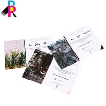 China factory high quality postcard book printing with glossy laminated